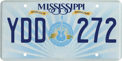 MS license plate YDD272