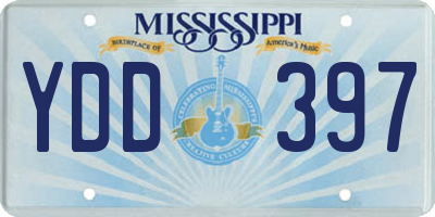 MS license plate YDD397