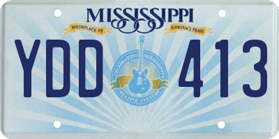 MS license plate YDD413