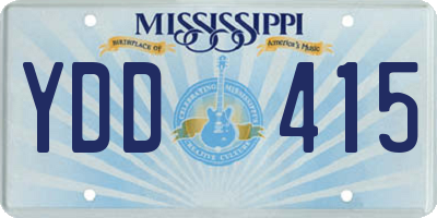 MS license plate YDD415