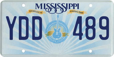 MS license plate YDD489