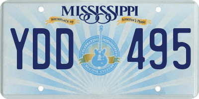 MS license plate YDD495