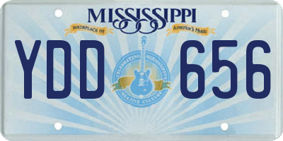 MS license plate YDD656