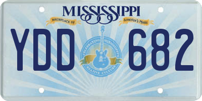 MS license plate YDD682
