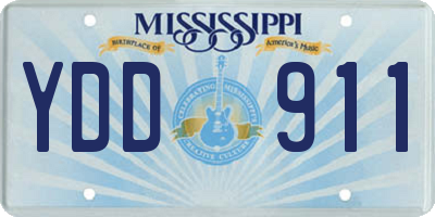 MS license plate YDD911