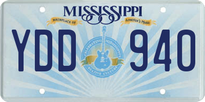 MS license plate YDD940