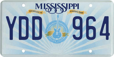 MS license plate YDD964
