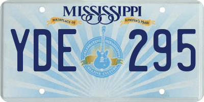 MS license plate YDE295