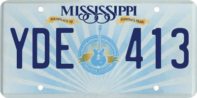 MS license plate YDE413