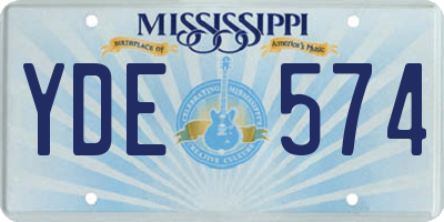 MS license plate YDE574