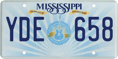 MS license plate YDE658