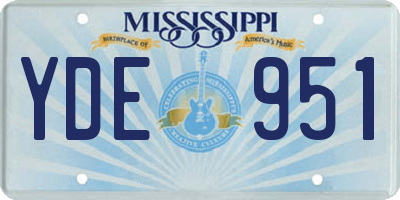 MS license plate YDE951