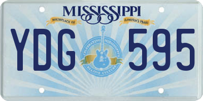 MS license plate YDG595