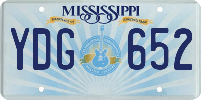 MS license plate YDG652