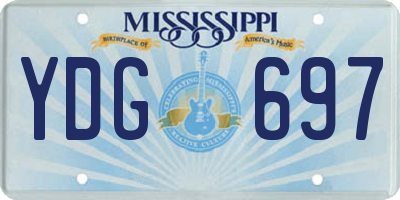 MS license plate YDG697