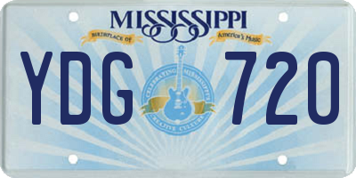 MS license plate YDG720