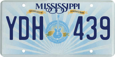 MS license plate YDH439