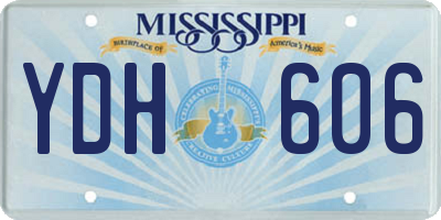 MS license plate YDH606