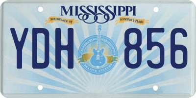 MS license plate YDH856