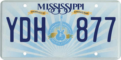 MS license plate YDH877
