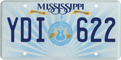 MS license plate YDI622