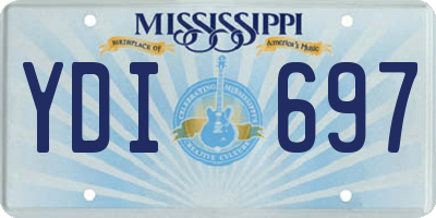 MS license plate YDI697