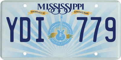 MS license plate YDI779