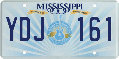 MS license plate YDJ161
