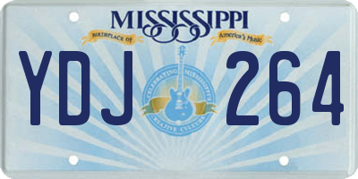 MS license plate YDJ264