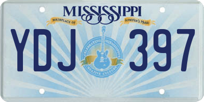 MS license plate YDJ397