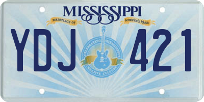 MS license plate YDJ421