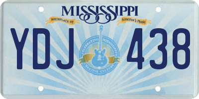 MS license plate YDJ438