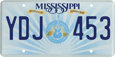 MS license plate YDJ453
