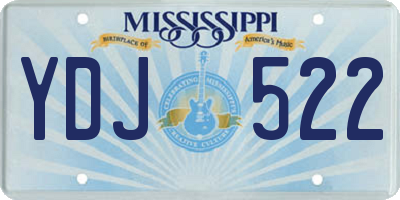 MS license plate YDJ522