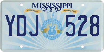 MS license plate YDJ528
