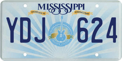 MS license plate YDJ624