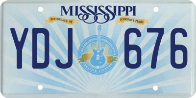 MS license plate YDJ676