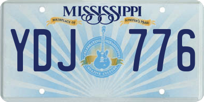 MS license plate YDJ776