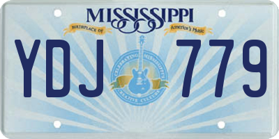 MS license plate YDJ779