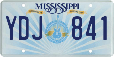 MS license plate YDJ841