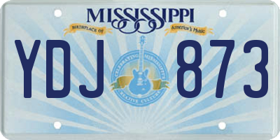 MS license plate YDJ873
