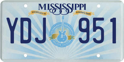 MS license plate YDJ951
