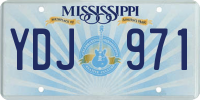 MS license plate YDJ971