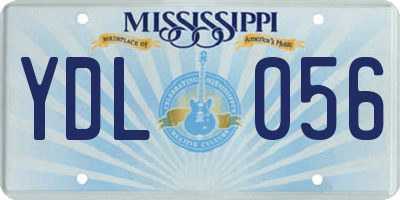 MS license plate YDL056