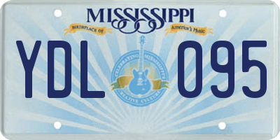 MS license plate YDL095