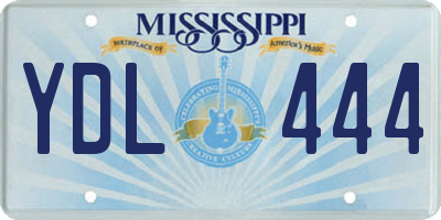 MS license plate YDL444