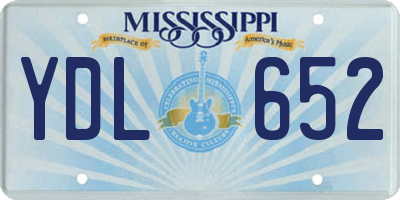 MS license plate YDL652