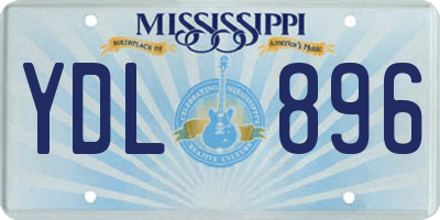 MS license plate YDL896