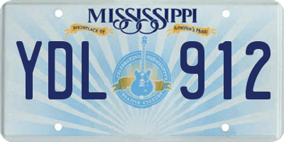MS license plate YDL912