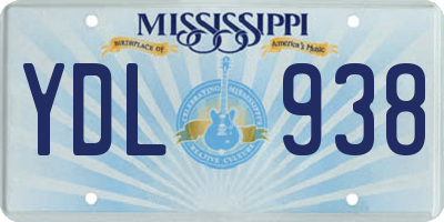MS license plate YDL938
